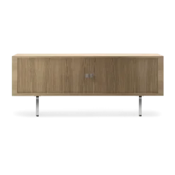 Buffet en chêne huilé et pieds en acier inoxydable 200cm CH825 - Carl Hansen & Søn