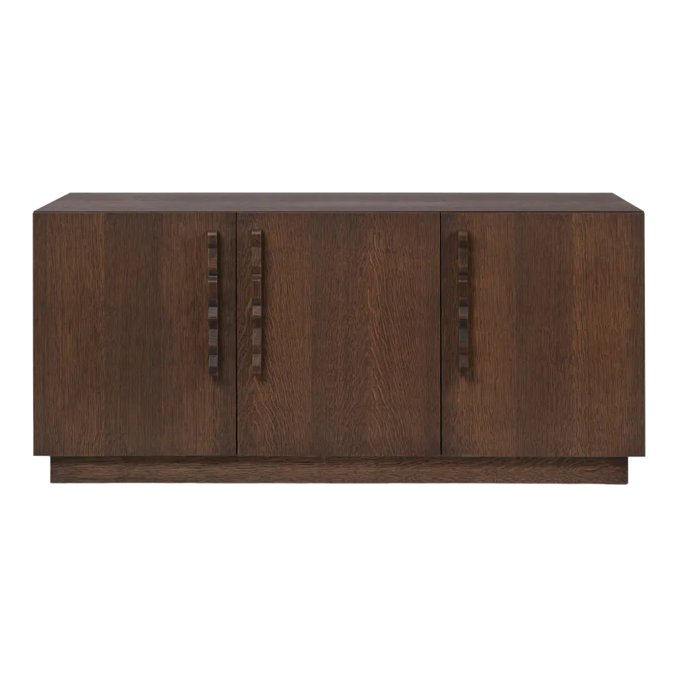 Buffet en chêne marron foncé 146 x 50 cm Unda - Ferm Living