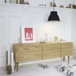 Buffet en chêne noir 180 cm Reflect - Muuto