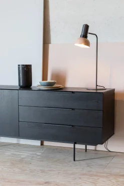 Buffet en chêne noir 180cm Travis - Zuiver