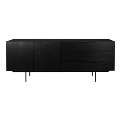 Buffet en chêne noir 180cm Travis - Zuiver