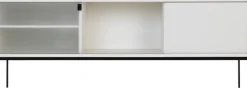 Buffet en mdf et acier gris Met Media - noo.ma