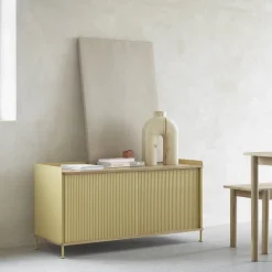Buffet noir et chêne 124 cm Enfold - Muuto