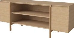 Buffet ouvert en chêne huilé 180cm Daia - Bolia