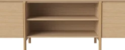 Buffet ouvert en chêne huilé 180cm Daia - Bolia
