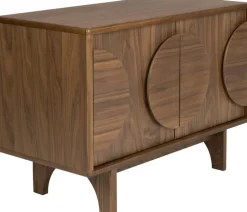 Buffet 2 portes en bois de noyer 40x82x58cm Groove - Zuiver