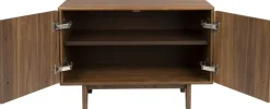 Buffet 2 portes en bois de noyer 40x82x58cm Groove - Zuiver