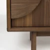 Buffet 3 portes en bois de noyer 40x120x58cm Groove - Zuiver