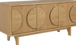 Buffet 3 portes en chêne naturel 120cm Groove - Zuiver