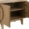 Buffet 2 portes en chêne naturel 82cm Groove - Zuiver