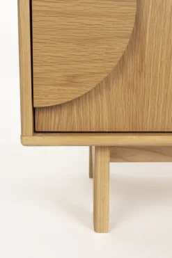 Buffet 2 portes en chêne naturel 82cm Groove - Zuiver