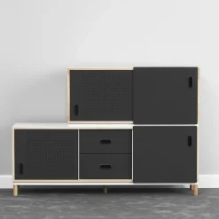 Buffet à tiroirs gris Sideboard Grey - Normann Copenhagen