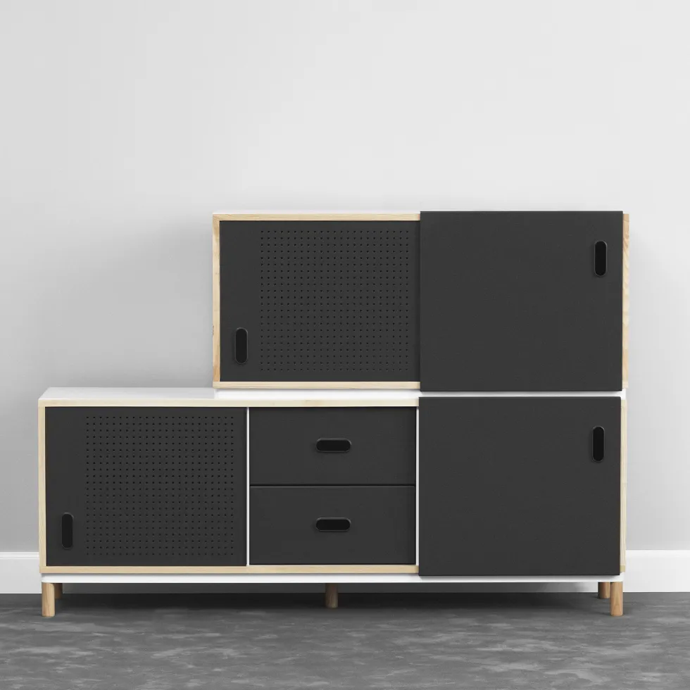 Buffet à tiroirs gris Sideboard Grey - Normann Copenhagen