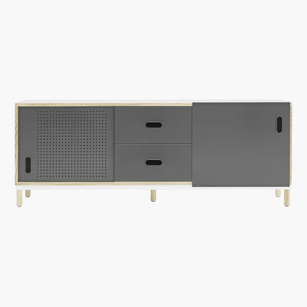 Buffet à tiroirs gris Sideboard Grey - Normann Copenhagen