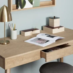 Bureau avec tiroirs en chêne naturel - Hübsch