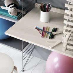 Bureau de travail en mdf noir - String furniture