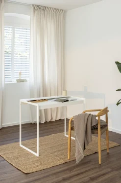 Bureau en acier blanc 60x100x79cm Donna - Metallbude