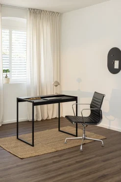 Bureau en acier noir 60x100x79cm Donna - Metallbude