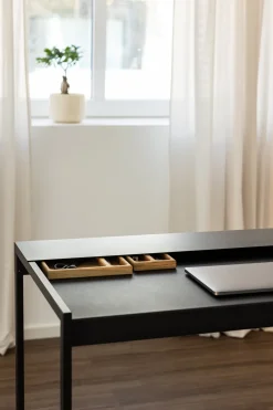 Bureau en acier noir 60x100x79cm Donna - Metallbude