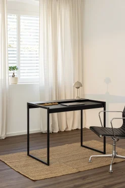 Bureau en acier noir 60x100x79cm Donna - Metallbude