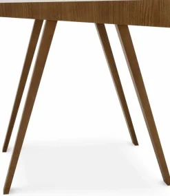 Bureau en bois foncé lituanien 140 cm 4.9 Drawers - Emko