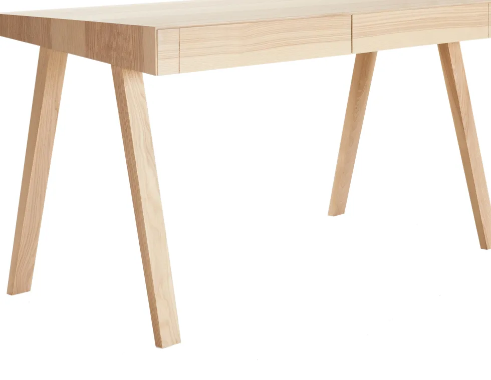 Bureau en bois lituanien 140 cm 4.9 Drawers - Emko