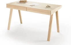 Bureau en bois lituanien 140 cm 4.9 Drawers - Emko