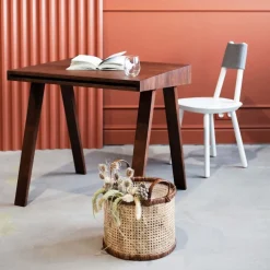 Bureau en bois marron 80cm 4.9 - Emko