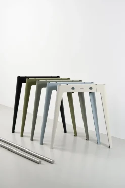 Bureau en chêne éco-certifié avec tiroirs 130 x 70 cm piètements blanc crème New Modern -Tiptoe