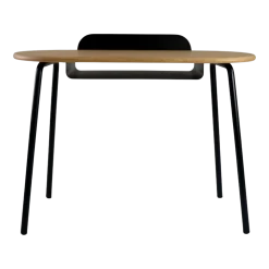 Bureau en chêne et acier noir Watson - Resistub