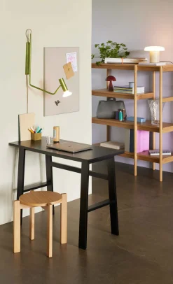 Bureau en chêne noir 100x45xh75cm Poke - Hübsch