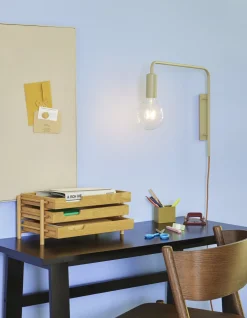 Bureau en chêne noir 100x45xh75cm Poke - Hübsch