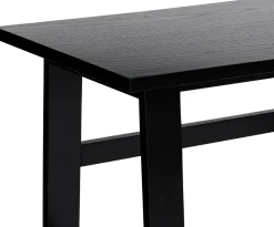 Bureau en chêne noir 100x45xh75cm Poke - Hübsch