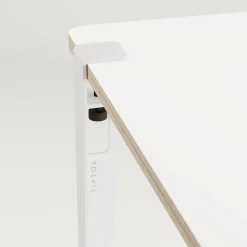 Bureau enfant blanc ardoise 70 x 50 cm Vice Versa et tabouret chêne blanc Mini Lou - Tiptoe