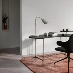 Bureau en frêne et marbre noir JH9 Palette - &tradition