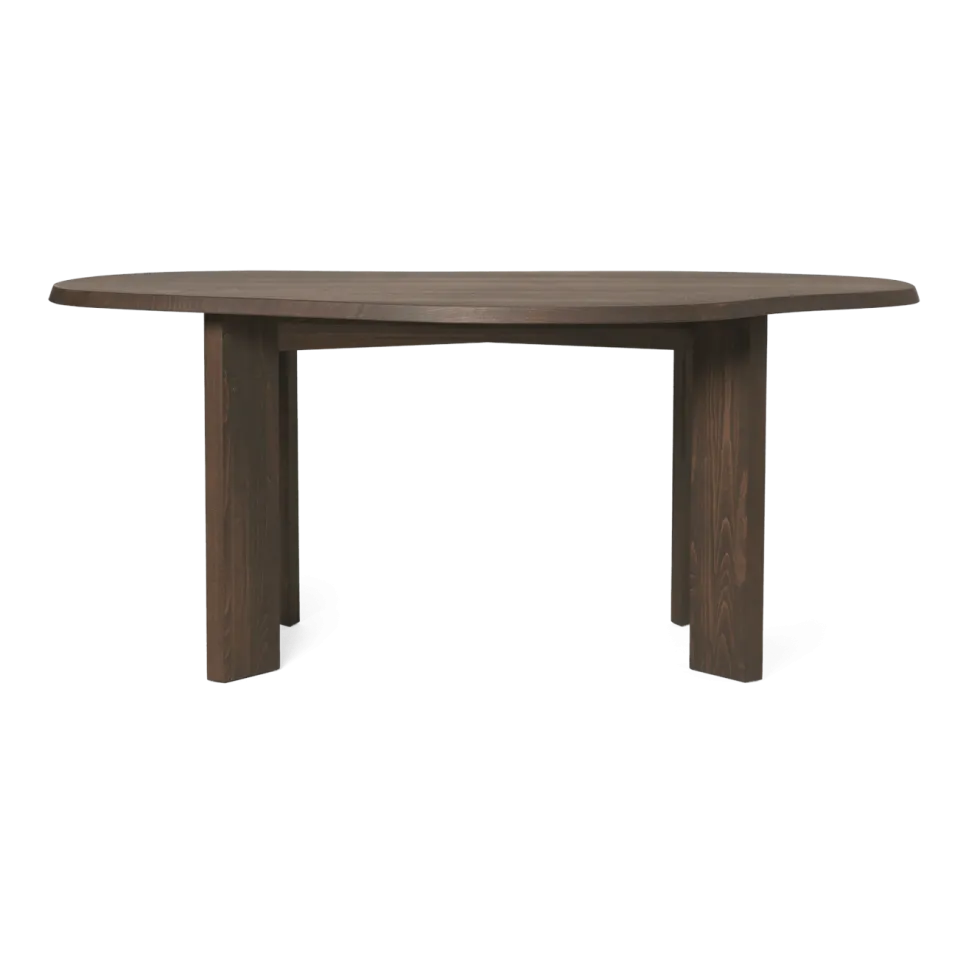 Bureau en hêtre teinté foncé 90x73,9cm Tarn - Ferm Living