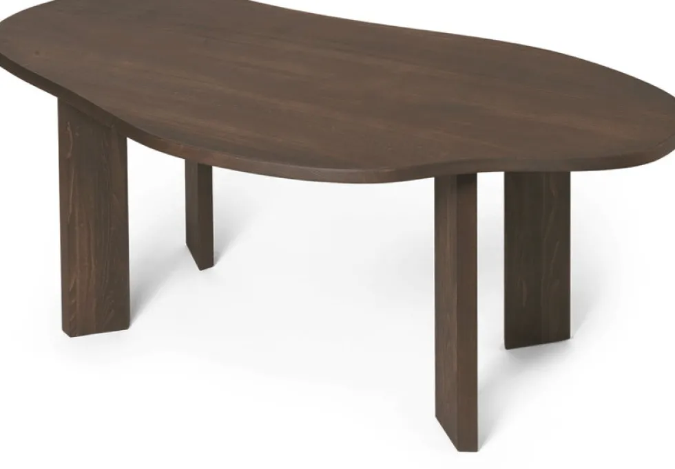 Bureau en hêtre teinté foncé 90x73,9cm Tarn - Ferm Living