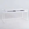 Bureau en métal blanc 140cm K1 - Custom form