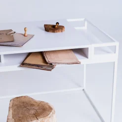Bureau en métal blanc 140cm K1 - Custom form