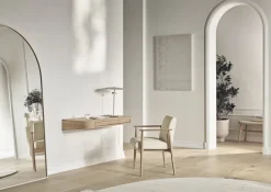 Bureau à fixer en chêne un tiroir 40 x 90 cm Vala - Bolia
