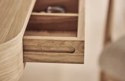 Bureau à fixer en chêne un tiroir 40 x 90 cm Vala - Bolia