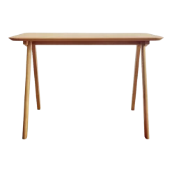 Bureau minimaliste rectangulaire en frêne foncé 120 x 60 cm S60 - 366 Concept