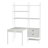 Bureau modulable blanc 140 x 200 x 96 cm Combinaison E - String furniture