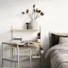 Bureau modulable en chêne et acier noir 80 x 115 x 58 cm Combinaison H - String furniture