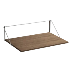 Bureau mural pliant en chêne foncé 90x2x55,5cm - Moebe