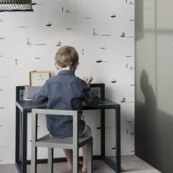 Bureau pour enfant bleu Petit Architecte - Ferm Living