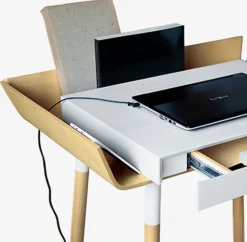 Bureau 1 tiroir blanc My Writing Desk - Emko