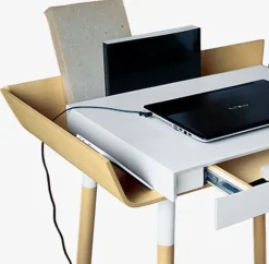 Bureau 1 tiroir blanc My Writing Desk - Emko