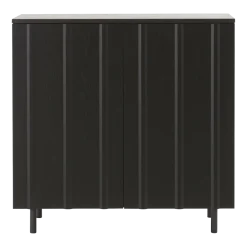 Cabinet bas noir Rib Soft noir - Normann Copenhagen