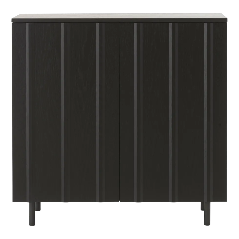 Cabinet bas noir Rib Soft noir - Normann Copenhagen